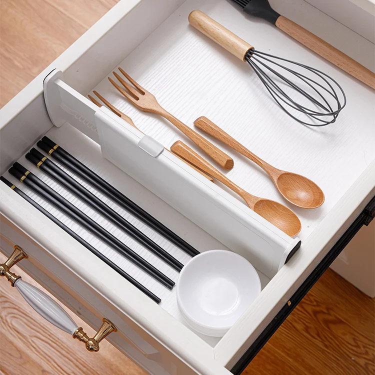 Eco-Friendly RABS Plastic Kitchen Office Underwear Dresser Cabinet Organizer Efficient Use of Space Adjustable Drawer Divider