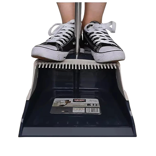 
High quality sweep easy broom broom fiber with metal broom stick 