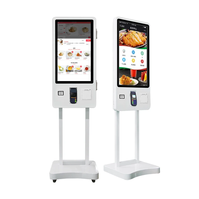 24 inch 32 inch Self Service Checkout Machine Ordering Kiosk Floor Stand Touch Screen Bill Payment Kiosk Self Service Kiosk