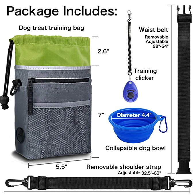 
amazon hotsale custom durable dog treat pouch pet training bag 