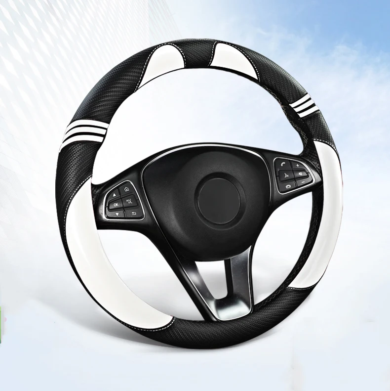 Cute High-Quality PU Leather Universal Fashion car Steering Wheel Cover