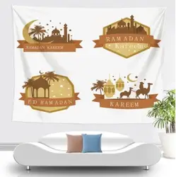 Customized Muslim Ramadan Tapestry Middle East Islamic Ramadan Castle Printed Tapestry