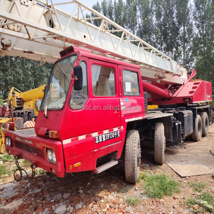 Used 1998 year Tadano 50 ton TG-500E lifting and transporting heavy objects truck crane for building construction