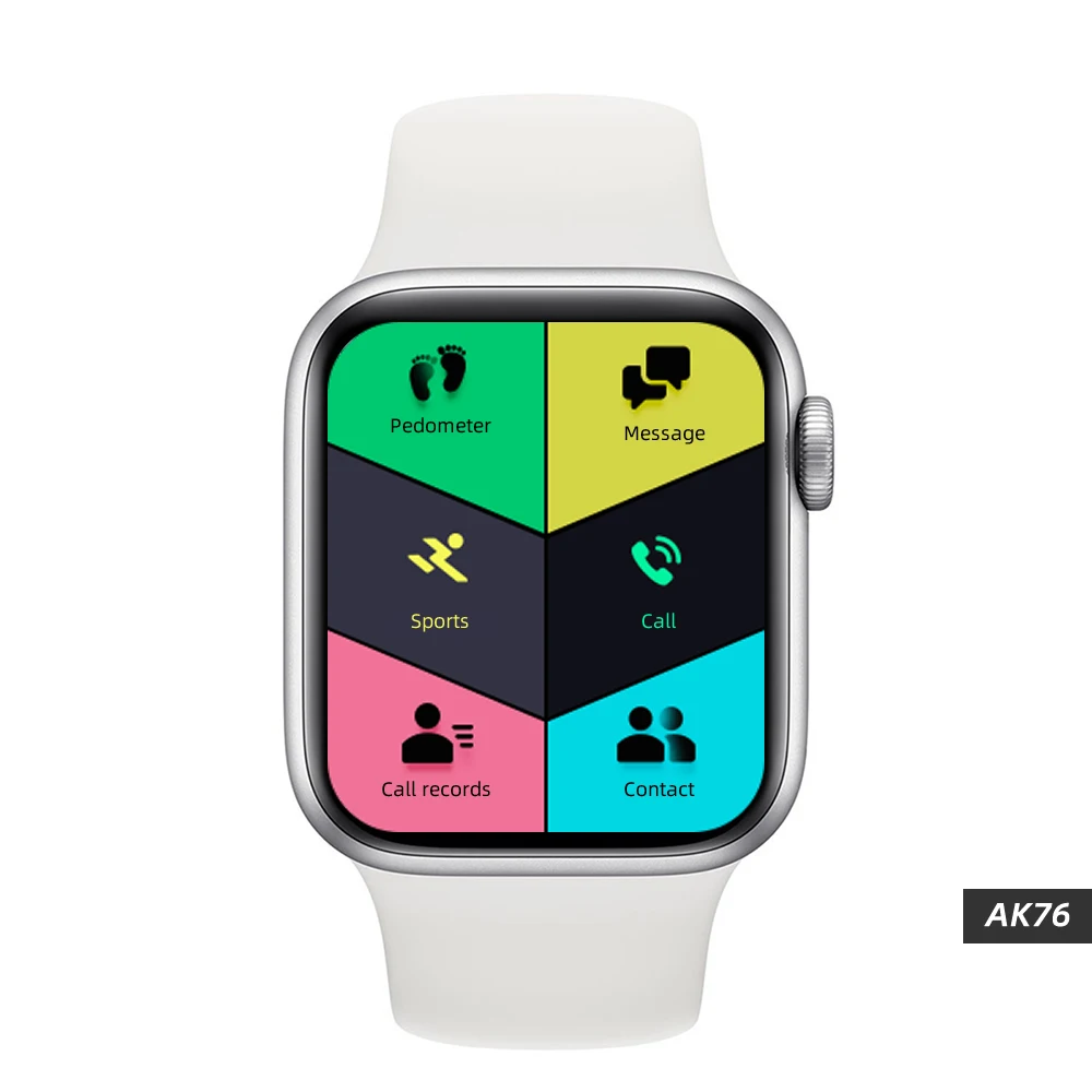 1.75 inch big screen ak76 smart watch 100 watch faces game function smart watch from china