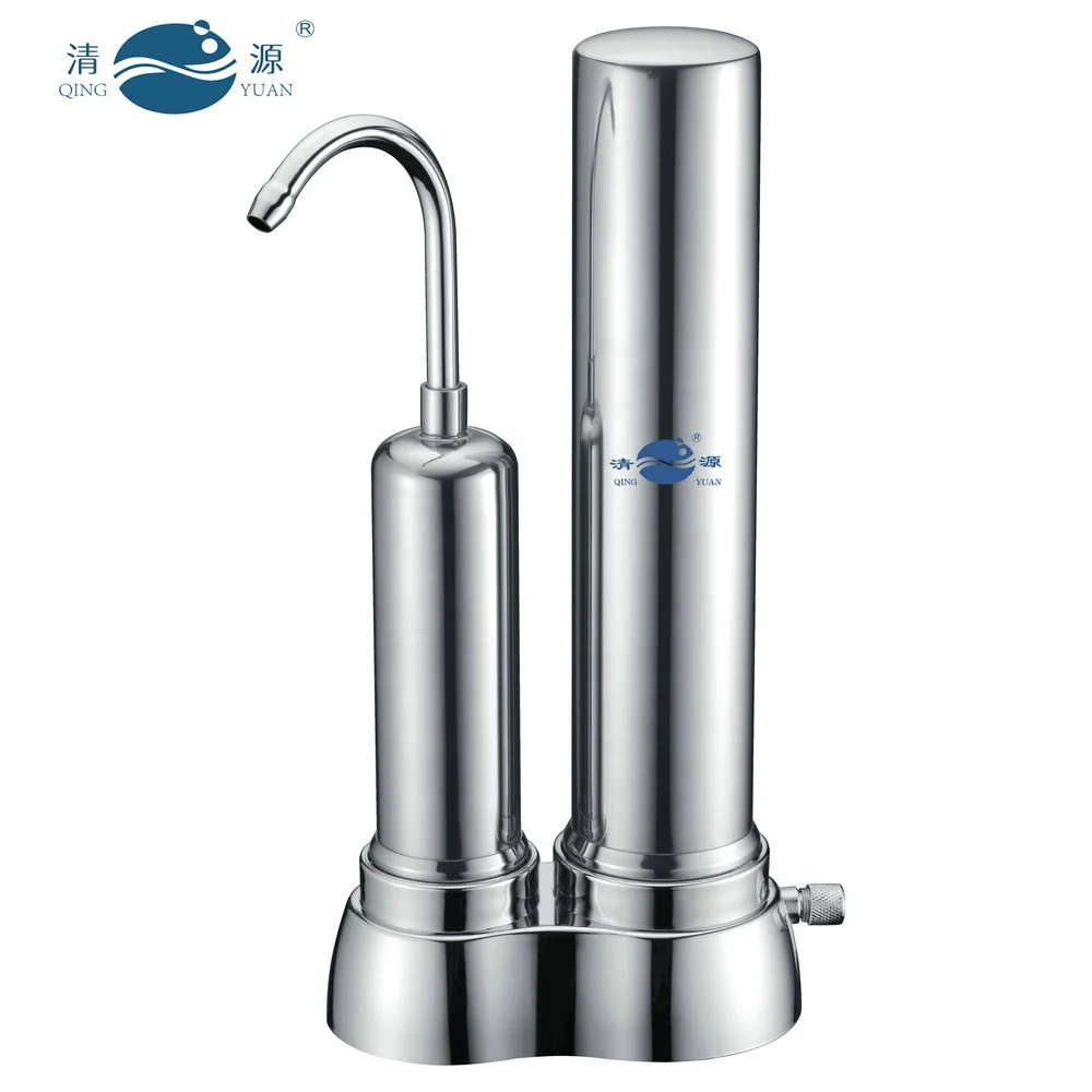 HONG HUI HS2-10T Double Stages Countertop Ceramic Filter Cartridge Filter Housing Water Filter Housing