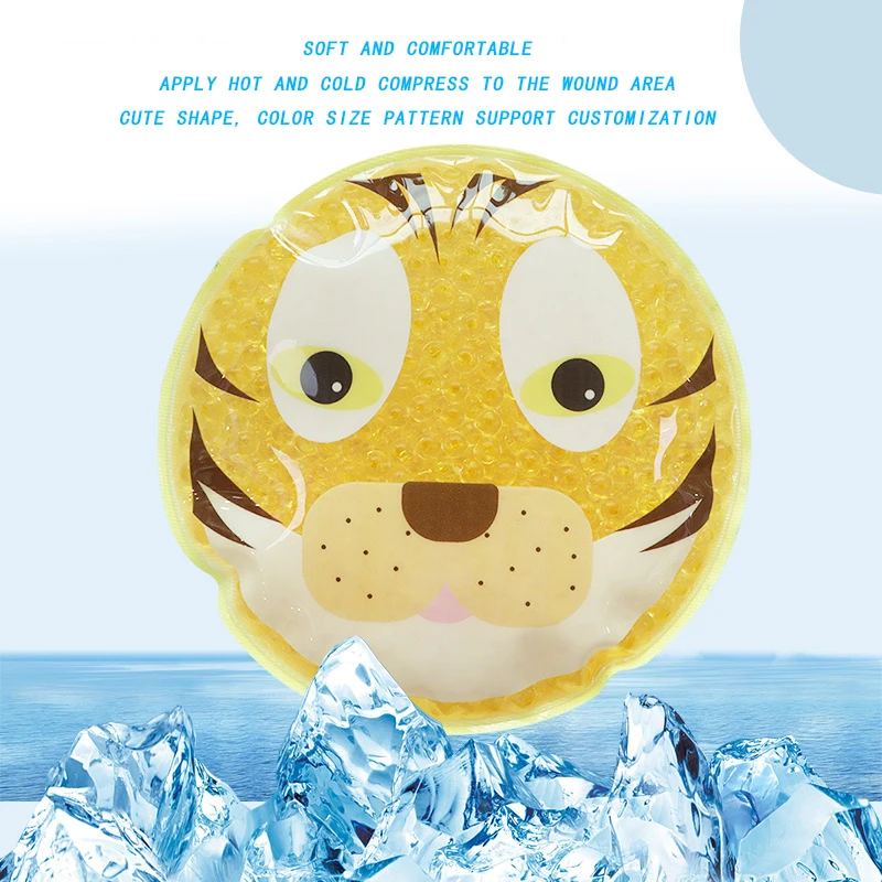 Customize Reusable Cartoon Pattern  hot cold therapy pack hot cold gel bead ice pack for kids