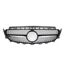 Gmax Car Accessories Front Bumper Mesh Grille Diamond Black with PDC Hole Fit for Mercedes Benz Class E W213 2016-2020