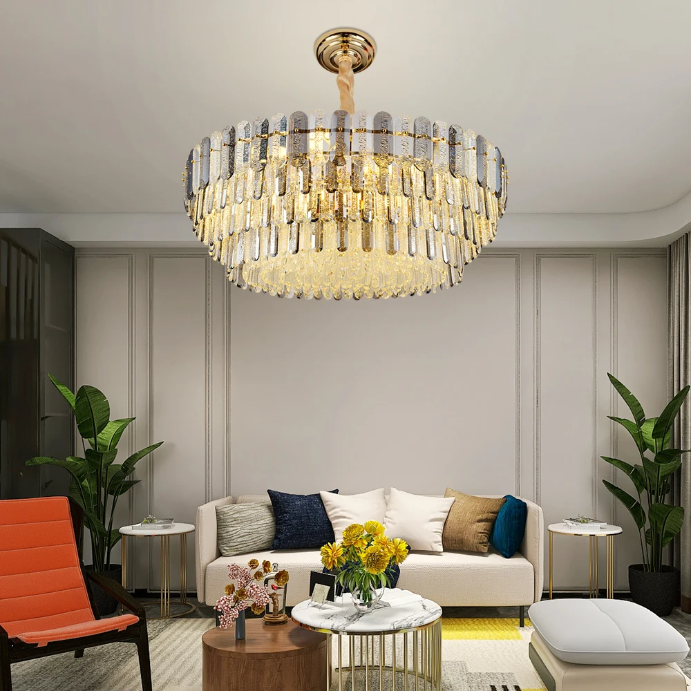 New Luxury Crystal Chandelier Bedroom Post-Modern Living Room Dining Room Designer Pendant Lamp Simple Custom Chandelier