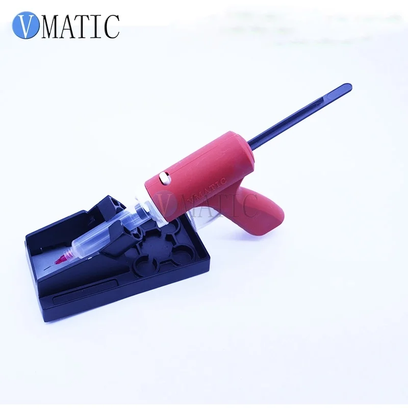 Free Shipping 30 / 55 cc Manually Single Liquid Dispensing Glue Gun With Syringe & Needle
