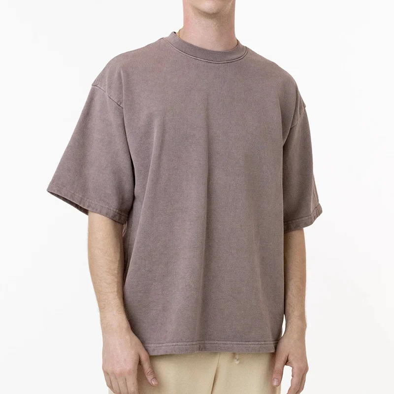 Fashion High Street Latest Casual Breathable Blank Plain Men T Shirt (1600344533289)