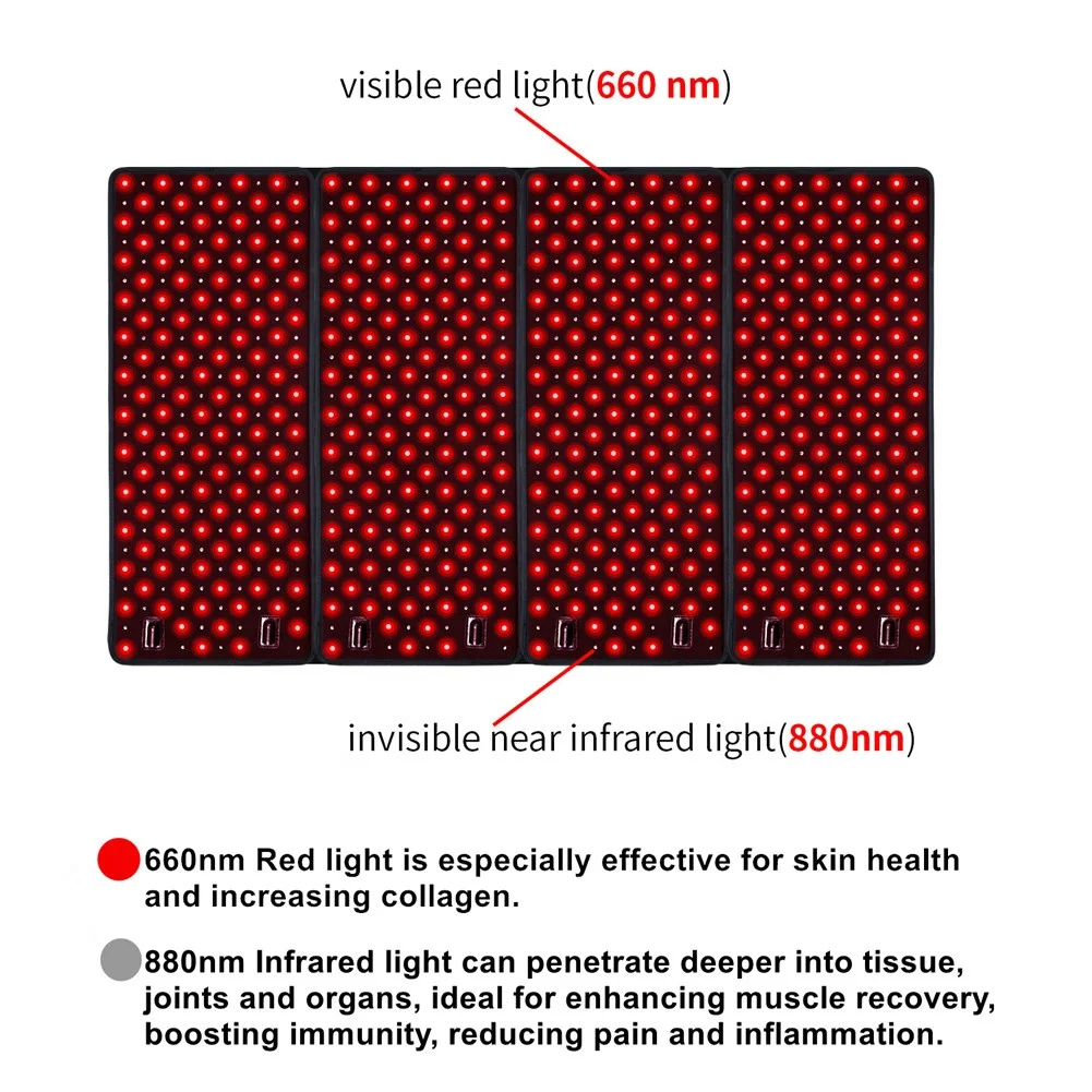 DGYAO near infrared led 880nm 660 nm infrared red light therapy matt infrared light light therapy pain relief