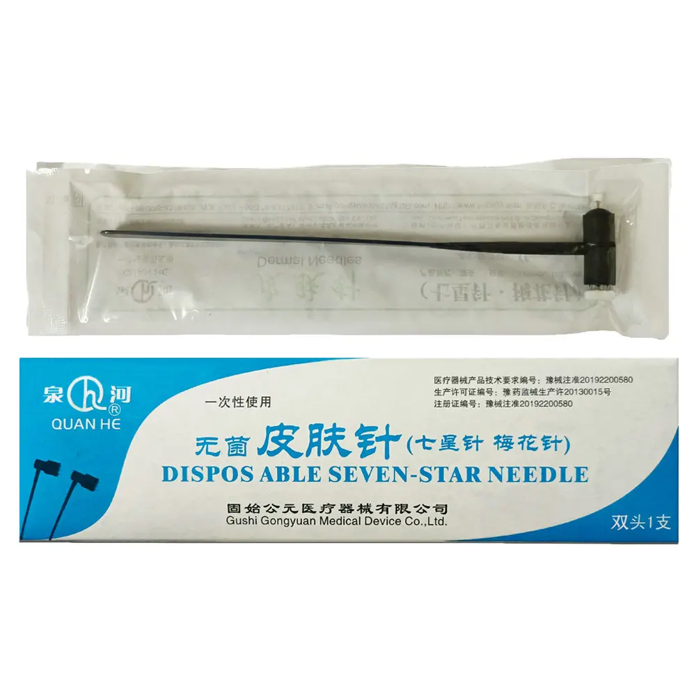 QUAN HE High Quality Sterile Seven-Star Needle Single use plum blossom needle Double Head