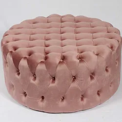 bean bag Velvet Shoe Changing  Living Room Luxury Home Small Makeup Stool round Button ottoman