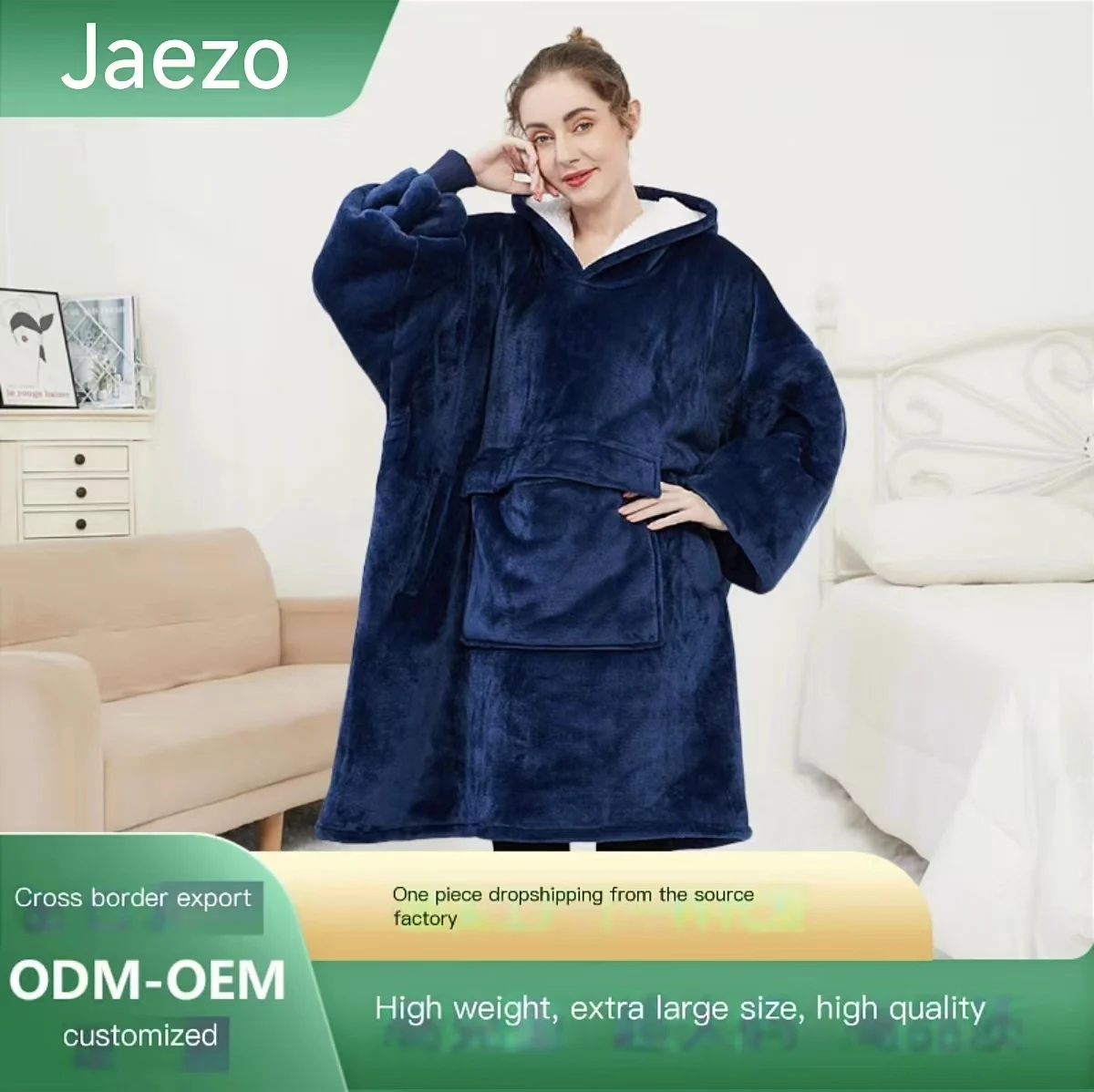 Hot Selling Blankets Warm Clothing Hooded Cartoon Pajamas Warm Pullovers lazy people TV Blankets Thick Oversized Hoodies