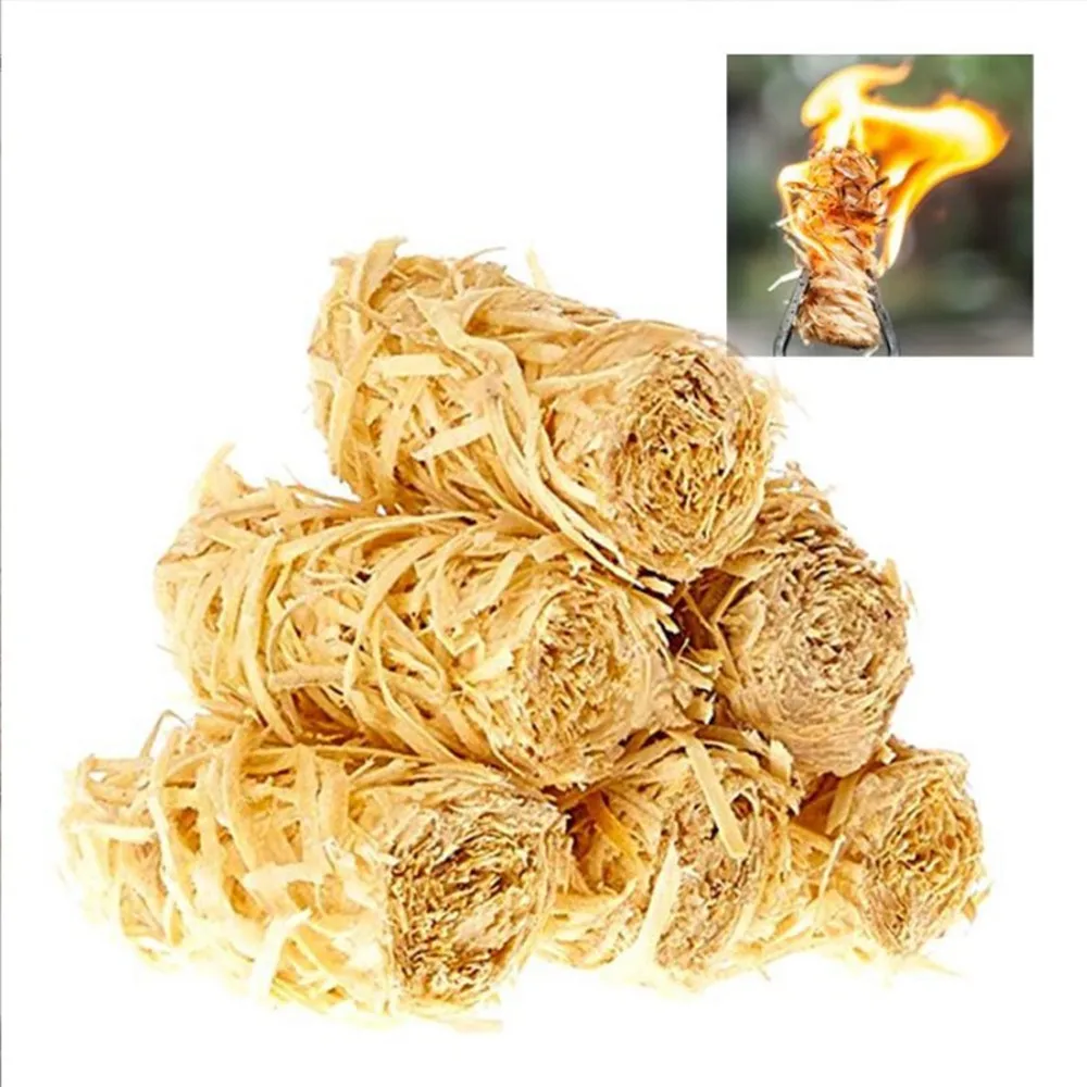 Customized Wool Fuel Fireplace Campfire 100% Natural Wood Fire Starter BBQ Smoker Wood Firelighter