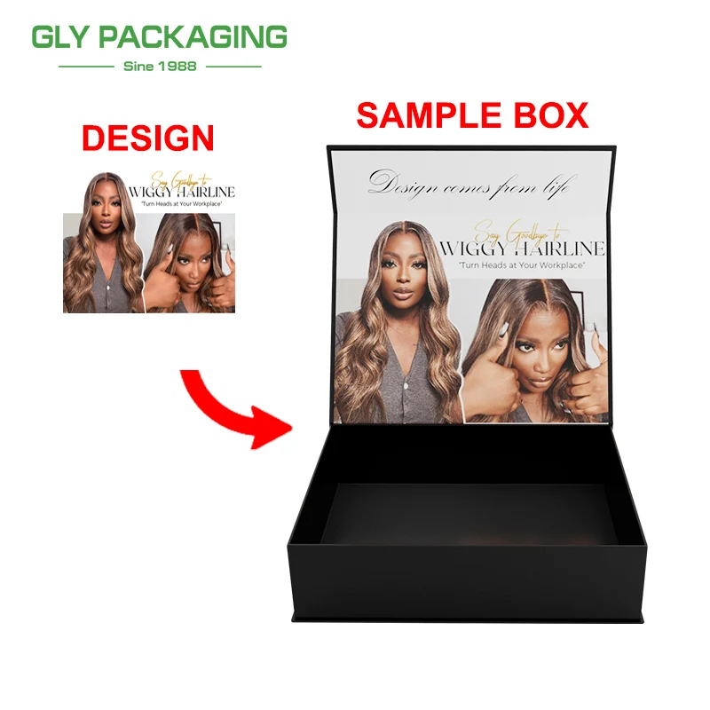 Custom size recyclable cardboard paper hard rigid magnet box packaging luxury folding magnetic gift box with magnetic lid