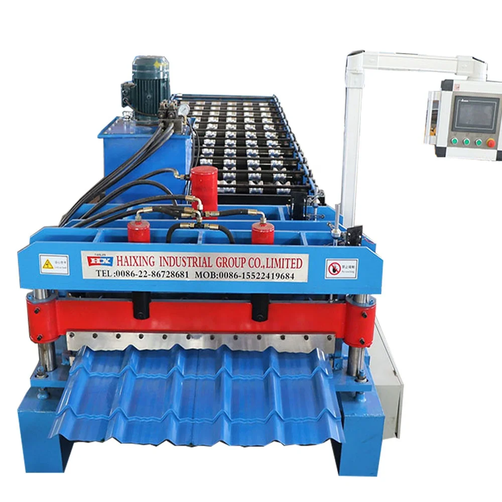 Sheet Ce Glazed Tile Roll Forming Building Material Glazed Roofing Tile Machine