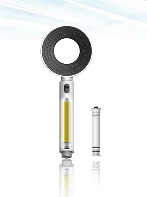 New recommended bathroom hand - held vitamin C shower filter to improve skin bath filter purifier