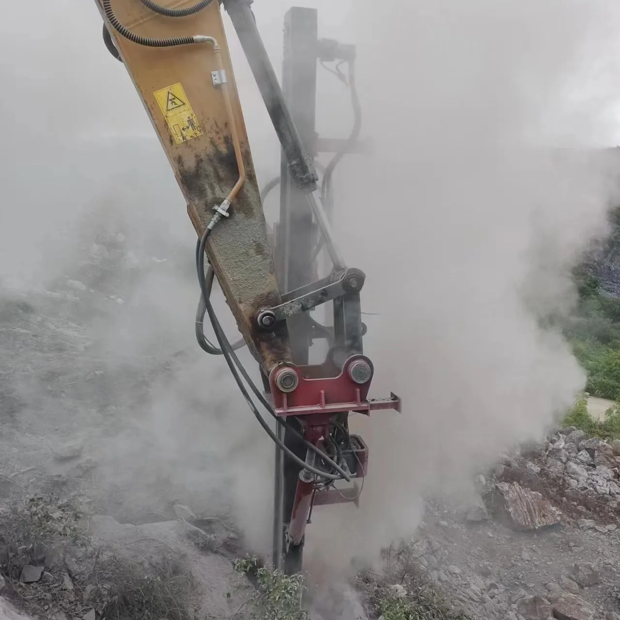 Extremely economical mine drilling rig combining with excavator,drill rig for slop bolting project,DTH drilling rig