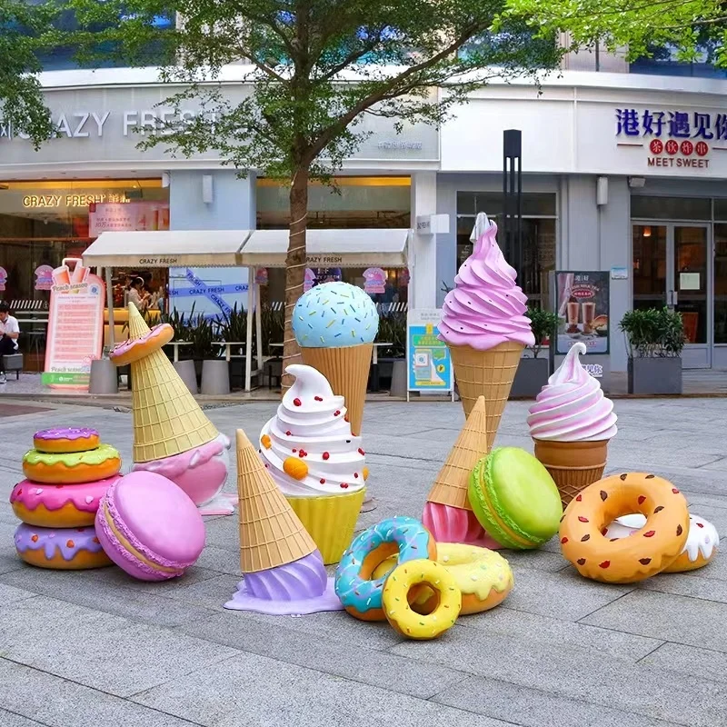 Wedding Decor Icecream Statue/Life Size  Balloon Display Props Sculpture/Icecream Candy Statue For Birthday Party Decor