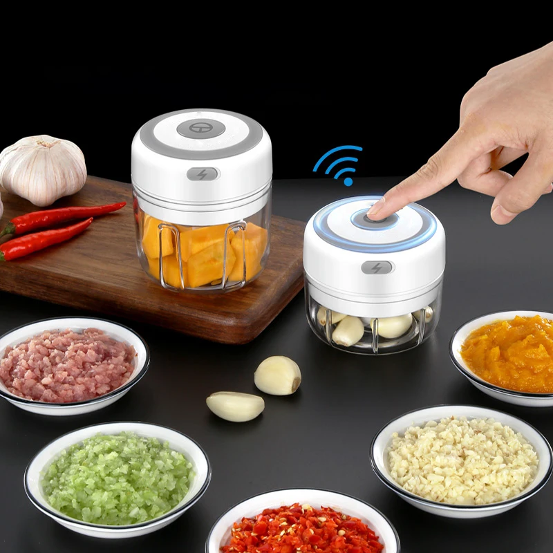 USB mini Electric Garlic Chopper Dropshipping Mini Food Chopper Easy to Clean Seasoning Hot Sale