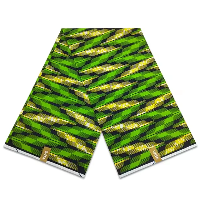 Green Super African Wax Java Dutch Printed Wax Cloth Dutch Super Batik Fabric Super Dutch Fabric