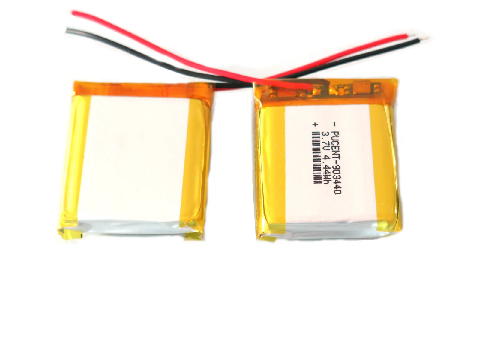 Wholesale custom high quality Lipo Li ion battery pack 903440 103040 lithium polymer battery 7.4V 3.7V 1200mAh 4.44wh battery