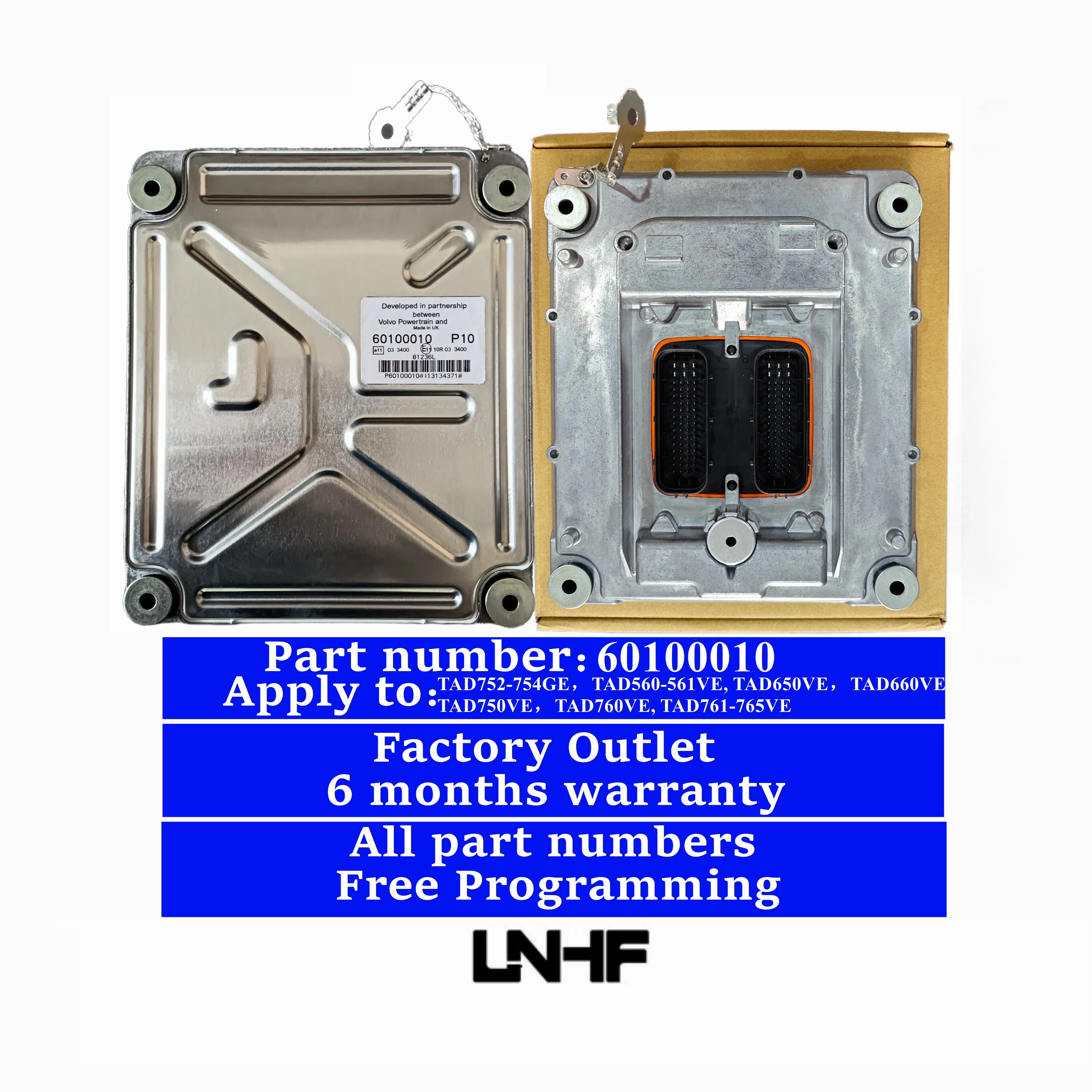 LNHF ECU ECM 60100010 TAD752-754GE TAD560-561VE TAD650VE TAD660VE TAD750VE TAD760VE TAD761-765VE 60100010 for volvo