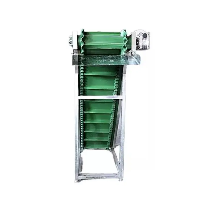 Factory Customization  Climbing Food Grade PVC Belt  Conveyor With Baffler for Grains