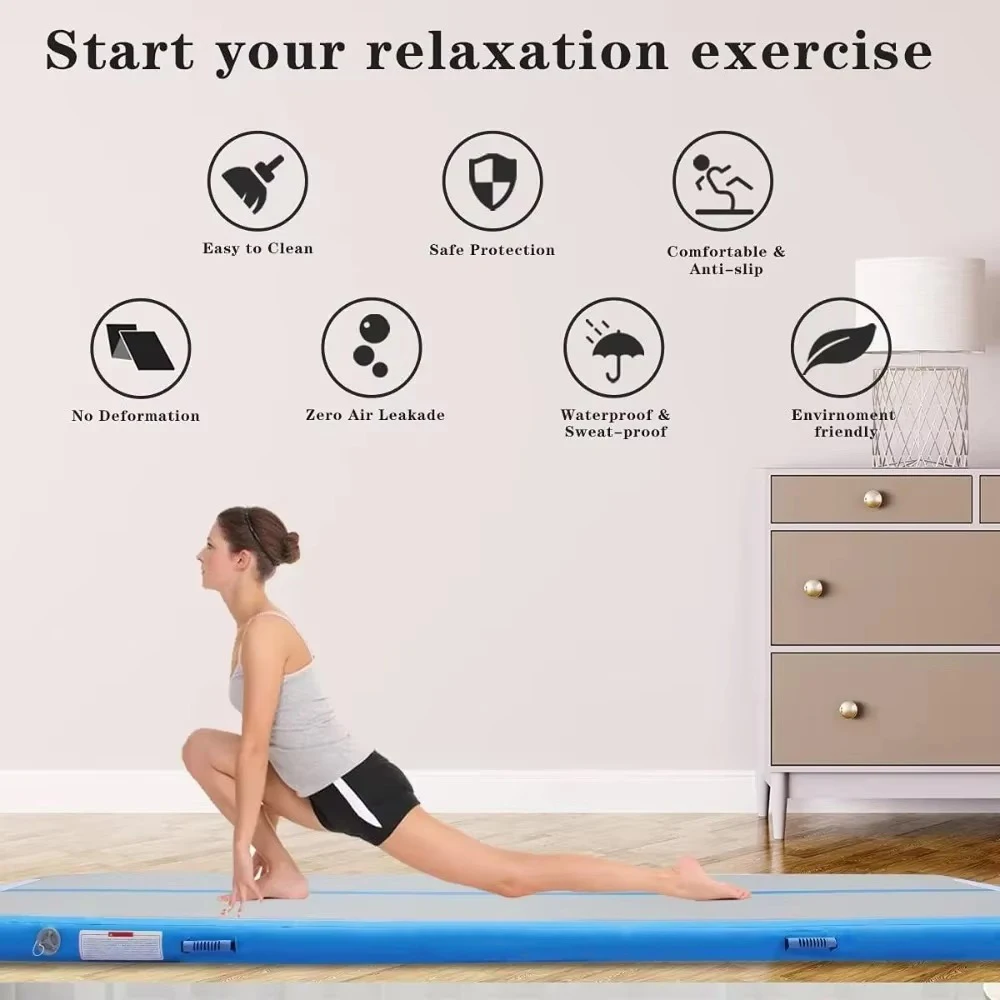 Air Track Air Mat For Artistic Gymnastics Training Inflatable Free Exercise Floor Rythmic Gymnastics Air Floor