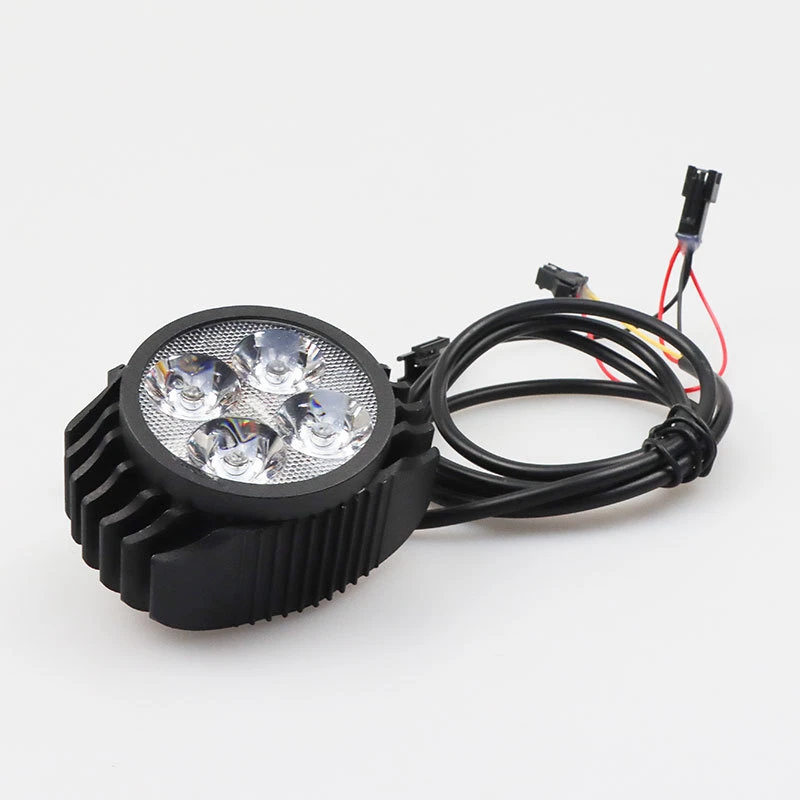 2 In 1 Horn Headlight Electric Scooter Big Front Light For KUGOO M4 PRO 12-80V Motorcycle Big Front Light Lamp With Horn