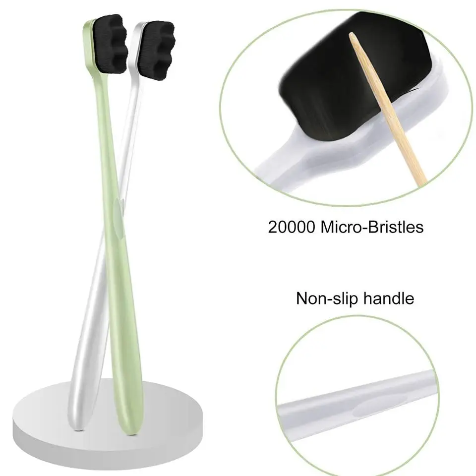 Ультрамягкая зубная щетка для взрослых с 10000 щетинами домашнего использования