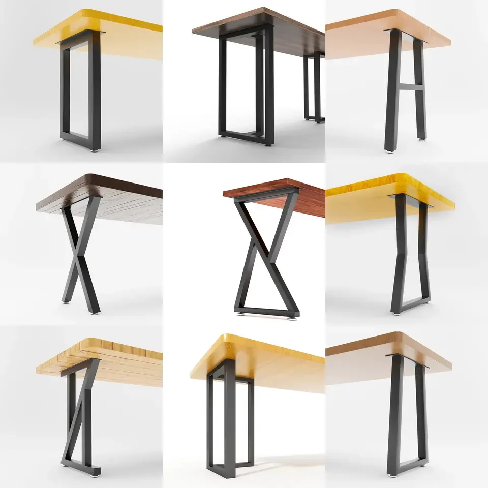 Standing metal legs office gold ceo desk workstation furniture desk table leg