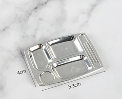 Children play house miniature dinner plate tableware food toy props diy mini doll house kitchen scene matching accessories