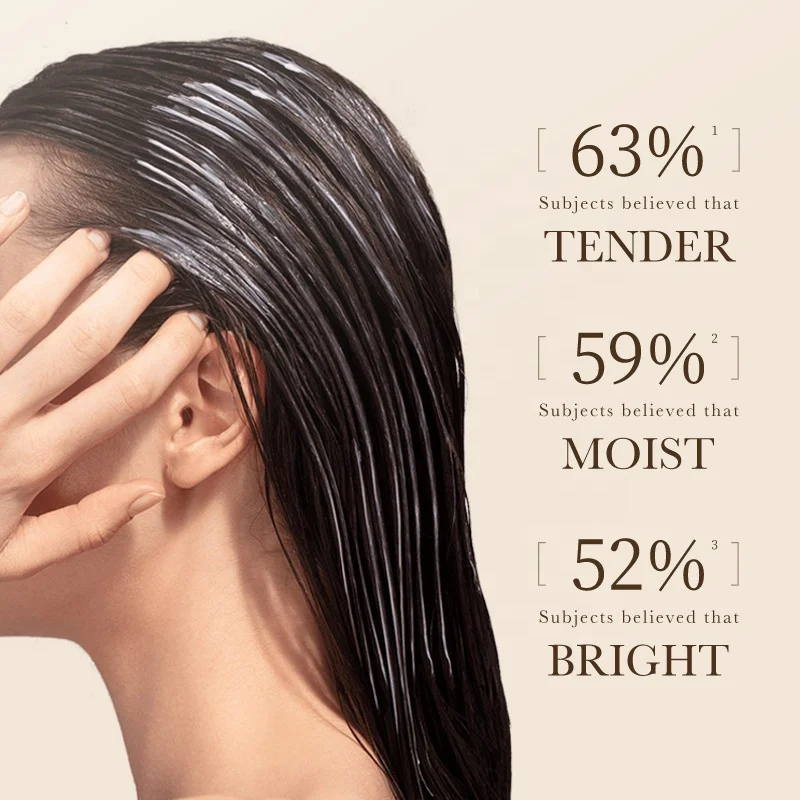 Natural Soft Hair Conditioner Fast Repairing Damaged Frizzy Hair Moisturizing Smoothing Silky Shiny Rice Raw Pulp Hair Mask