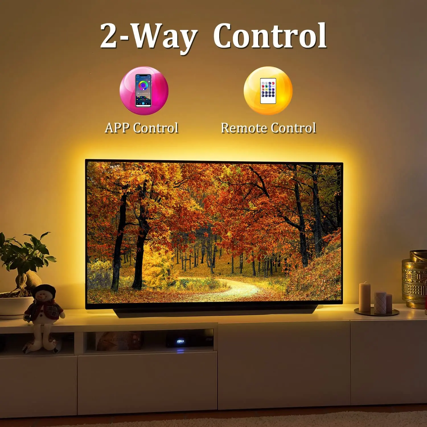 5V 12.5ft 3.8m Home Decoration DIY RGB Ambient Light USB Monitor Auto Sync Smart TV LED Backlighting