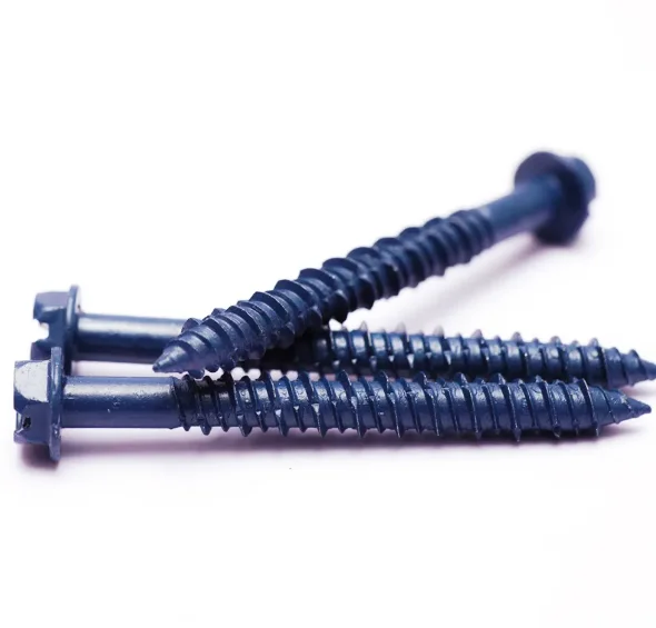 steel slotted hex washer head blue masonry tapcon concrete screw