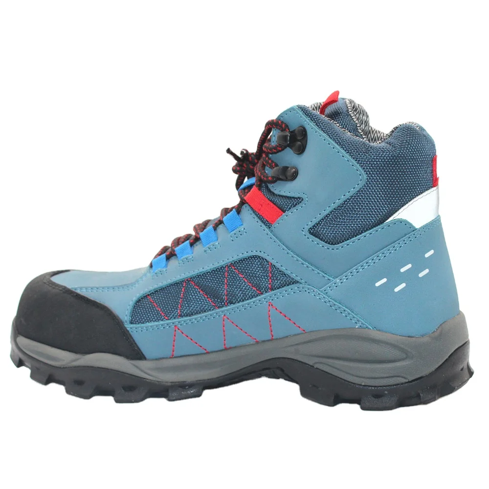 Rocky Buffalo new designed blue nubuck leather upper steel toe anti-smash security guard safety shoes