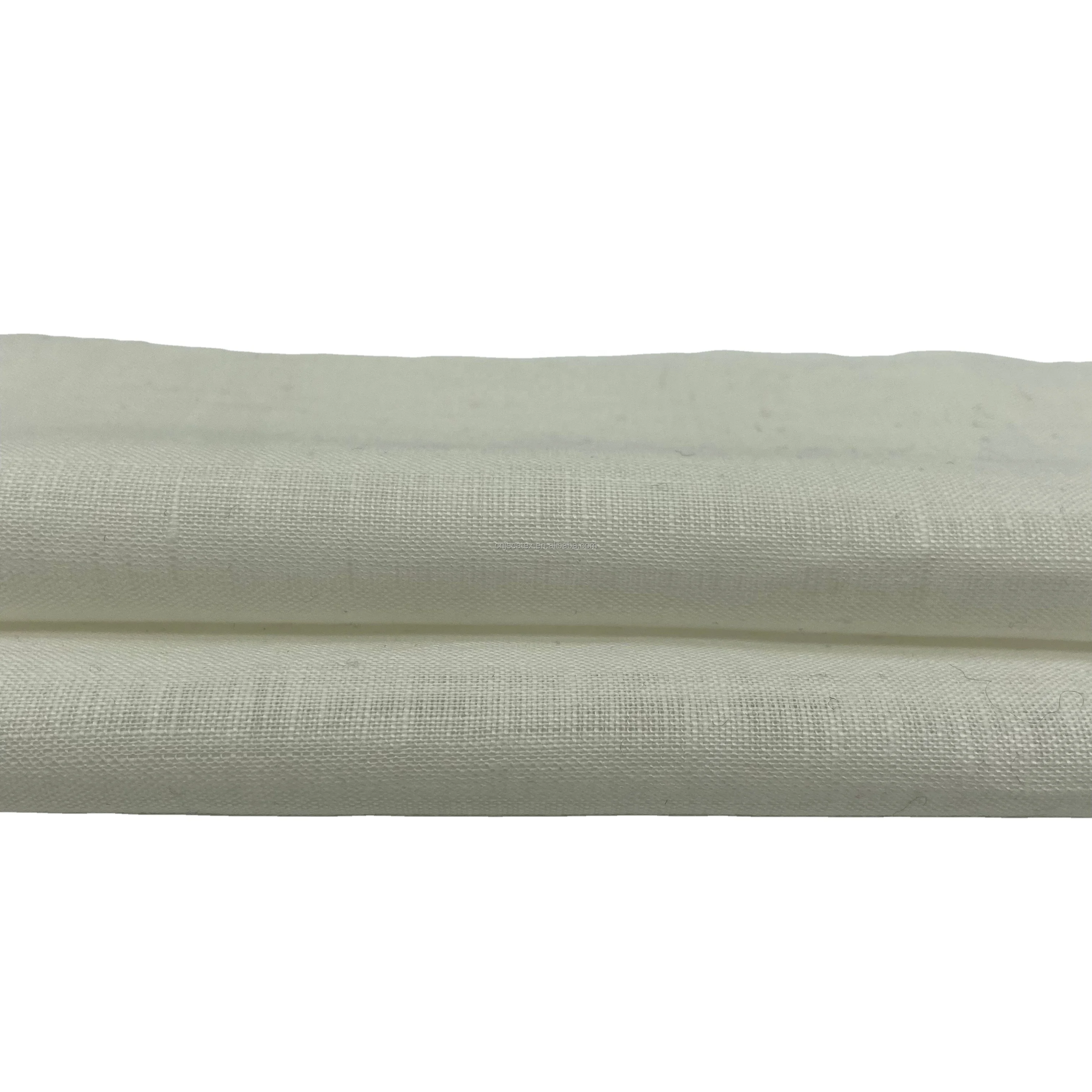 JECATEX BUDAPEST/16B    58% Linen 42%cotton Fabric Solid piece dyed   Wholesale  Woven  european flax For Garment menswear