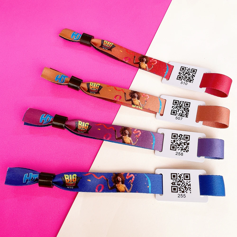 New products 2024 Cheap factory price RFID fabric wristband NFC textile bracelet