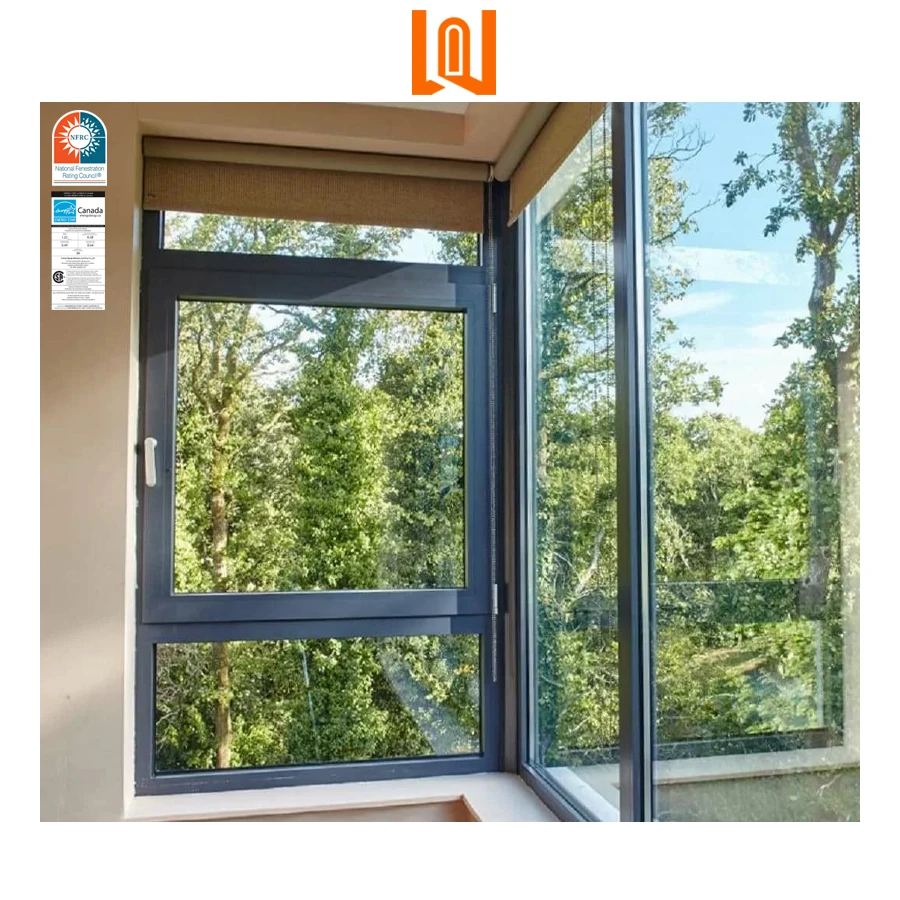WANJIA High Quality House Villa Thermal Break Double Glaze Energy Efficient Aluminum Windows
