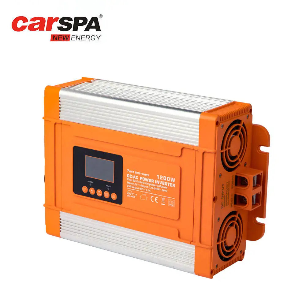 Лидер продаж автономный солнечный инвертор CARSPA 1200 Вт 2000 3000 источник питания постоянного тока переменного с проводной панелью дистанционного