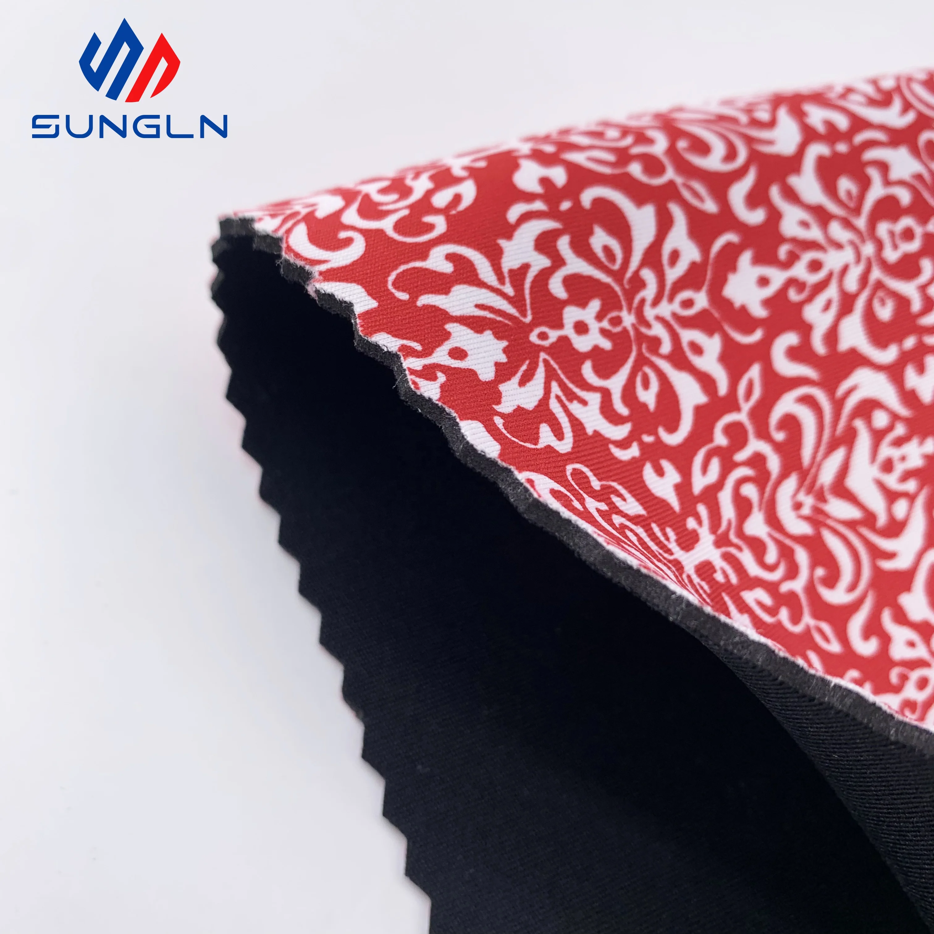 Sungln Factory Wholesale 1mm 1.5mm 2mm 2.5mm Sublimation Neoprene Sheets Neopreno Meshed Polyester Fabric