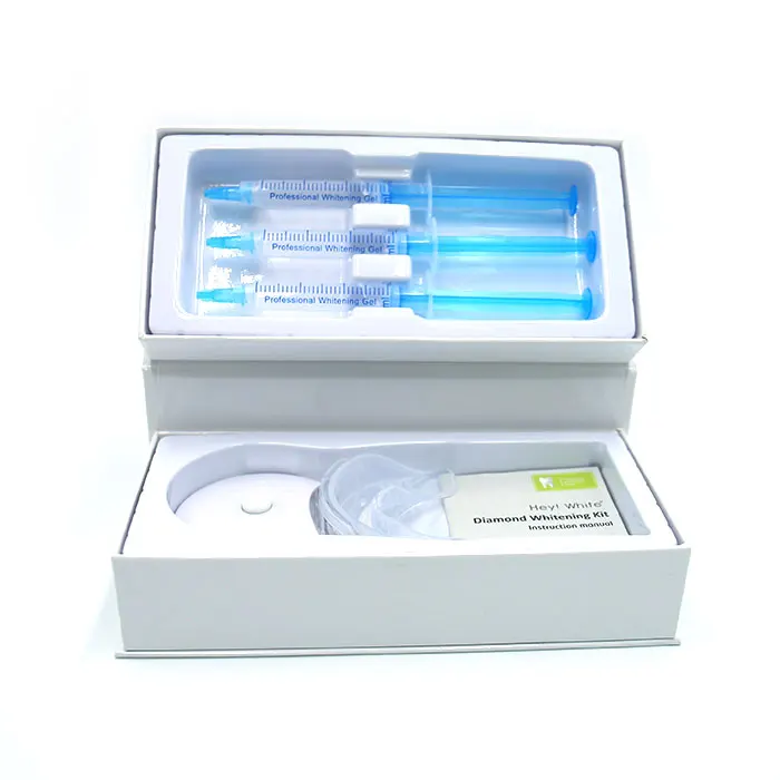 New formula PAP active gel in home blue led Teeth whitening kit