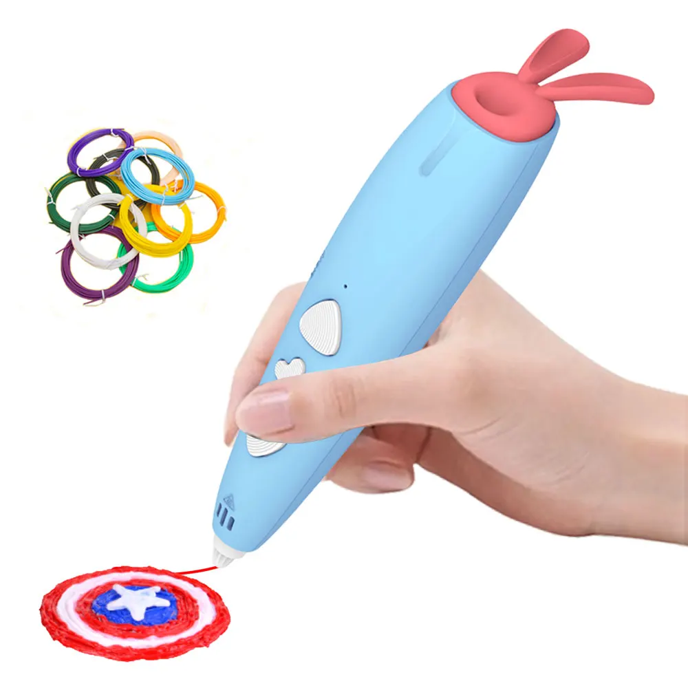 
Safe Low Temperature Lkiya D05 Wireless 3D Printing Pen Full Set Manufacturer 3D Pen 