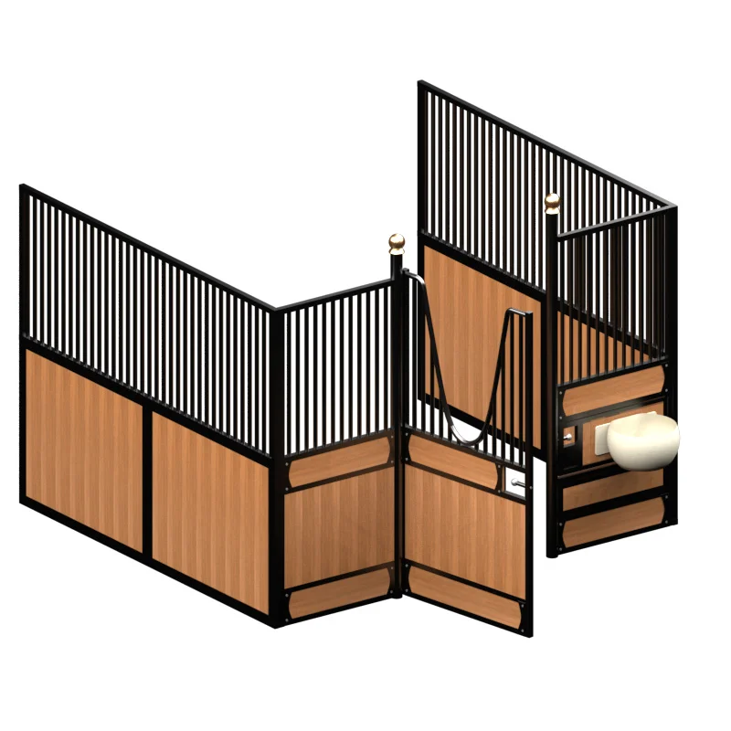 European Portable Galvanised Steel Outdoor Direct Factory Stall Horse Stable Fronts Boxes Panels Barn