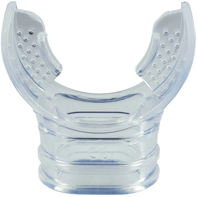 Silicone Transparent clear underwater Diving Dive Tube Snorkel Mouthpiece Regulator Swimming Accessory White