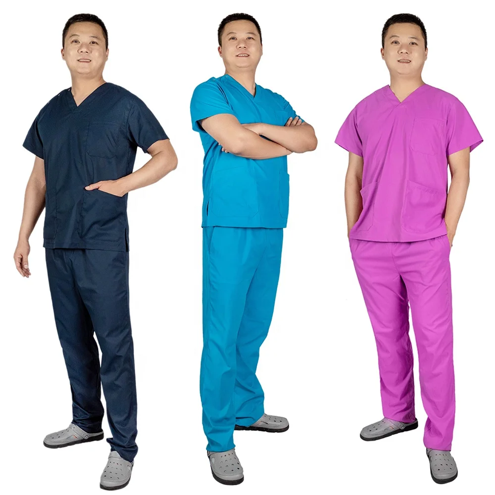 
Designer custom colorful doctor nurse scrubs suit designs for women 