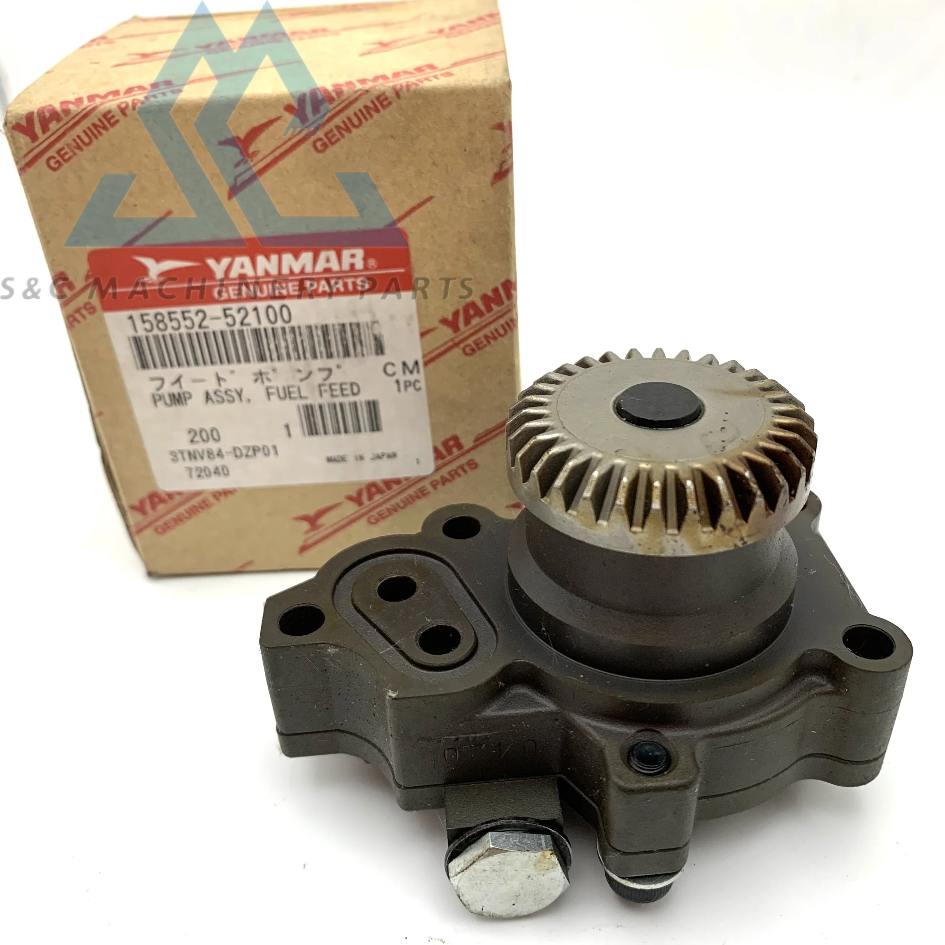 Оригинальный новый топливный насос в сборе 158552-52100 для двигателя Yanmar 3TNV84 3TNV88 4TNV98 4TNV94 4TNV88