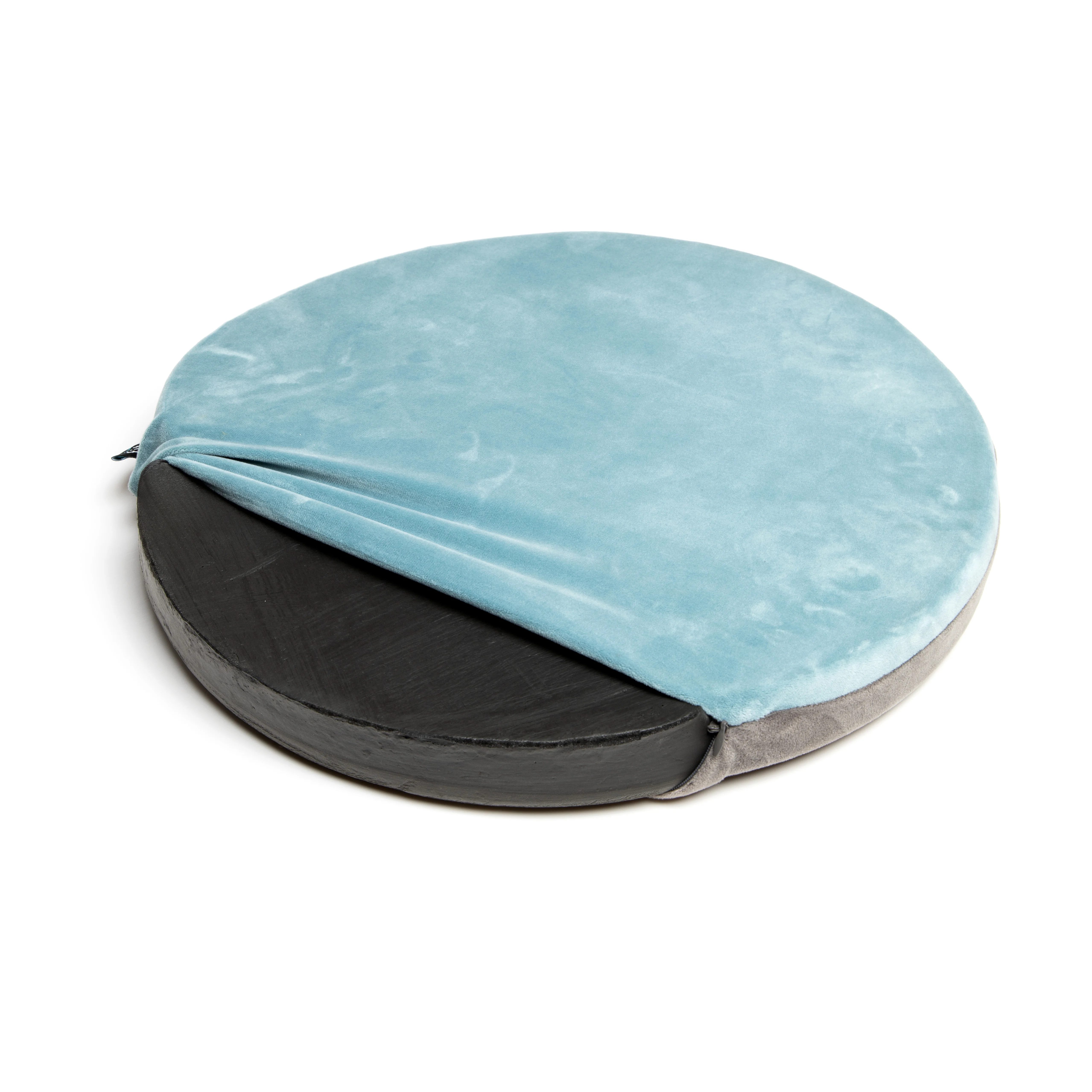 
Factory made car blue Bamboo Charcoal round shape high quality memory foam Seat cushion 